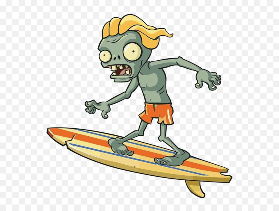 Zombie Surfer Png Official Psds - Plants Vs Zombies 2 Surfer Zombie Emoji,Surfing Emoji