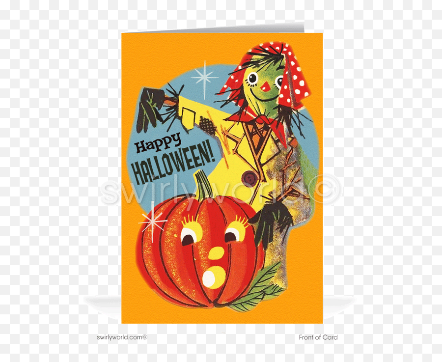 Halloween Cards Tagged Halloween Vintage - Swirlyworlddesign Emoji,Halloween Facebook Emoticons Scarecrow