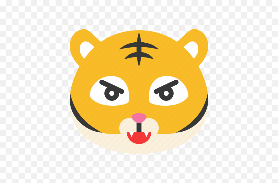 Animal Emoji Expression Fight Tiger - Illustration,Fight Emoji