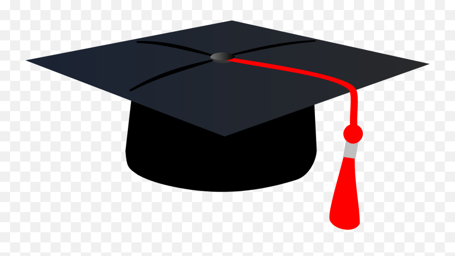 Graduation Cap Clipart Graduation Cap - Graduation Cap With Red Tassle Emoji,Graduation Emoji Png