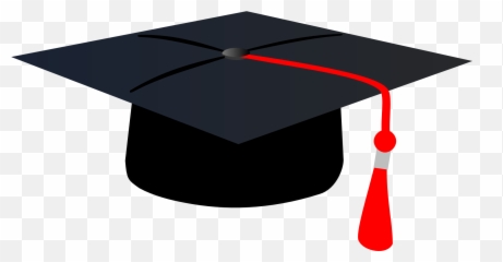 Graduation Cap Clipart Graduation Cap - Graduation Cap With Red Tassle Emoji,Graduation Emoji Png