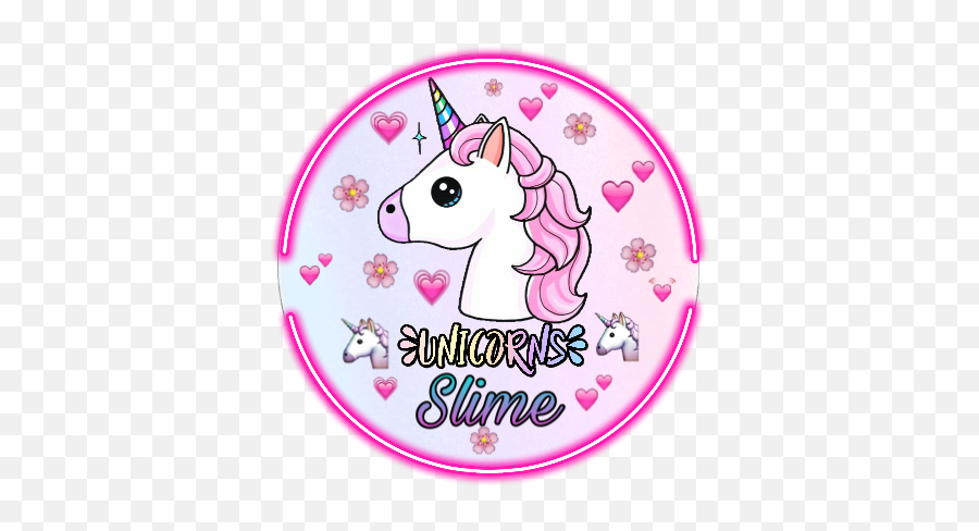 Unicorn Galaxy Unicorn Pictures Of Slime - Gambar Stiker Slime Unicorn Emoji,Diy Emoji Slime