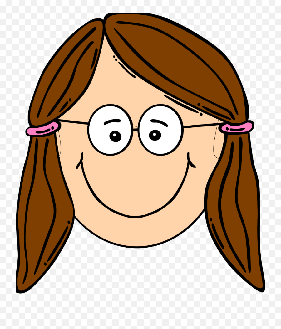 Sad Girl Face Cartoon Clipart - Girl Smiling Clipart Emoji,Sad Girl Emoji