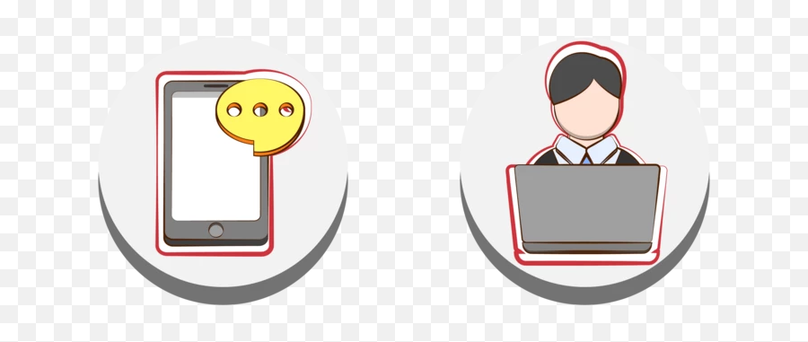 Color Creative Business Office Icon - Language Emoji,Phone Office Email Emoticons On Business Cards