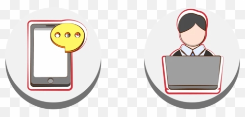 Color Creative Business Office Icon - Language Emoji,Phone Office Email Emoticons On Business Cards