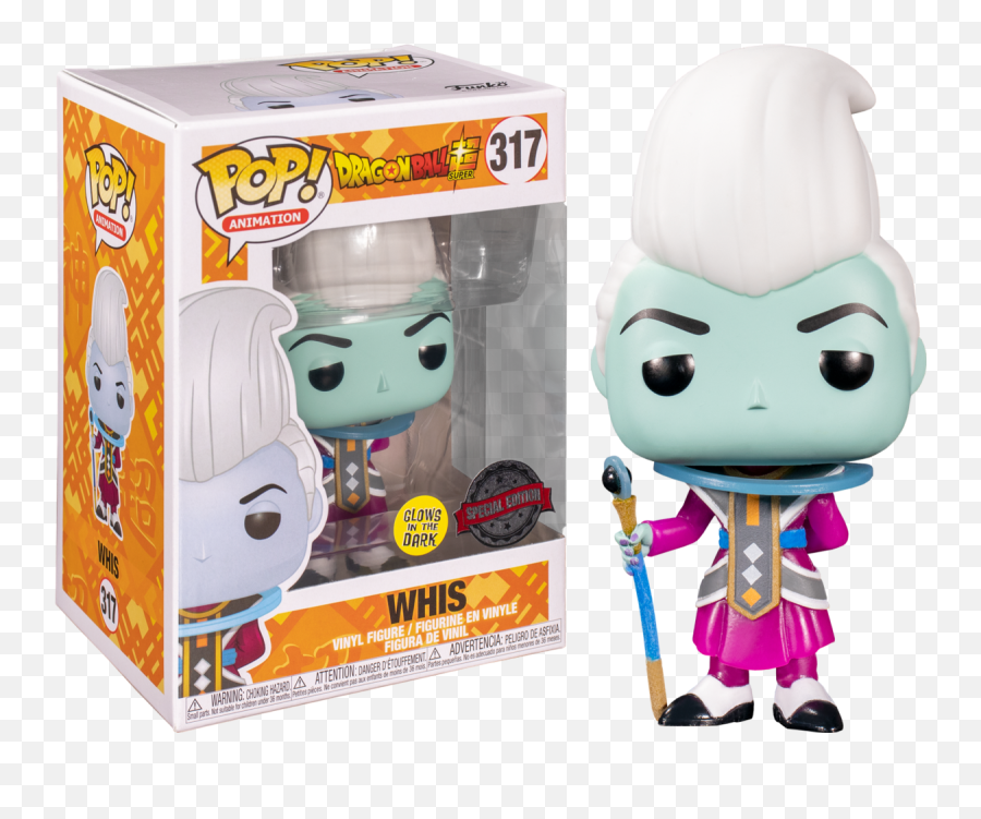 Funko Dragon Ball Super - Funko Pop Dragon Ball Super Whis 317 Emoji,Vinyl Toy + Change Emotions