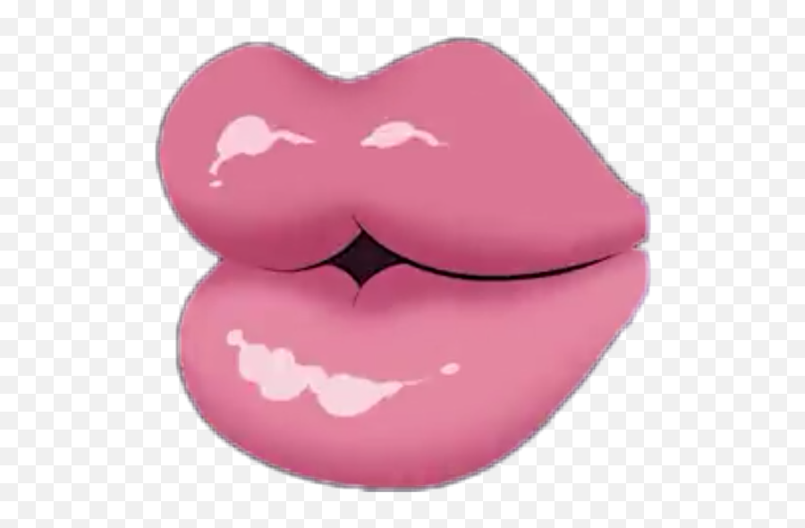 Cute Love Kisses Lips Lover Sticker - Girly Emoji,Lips With Emotions