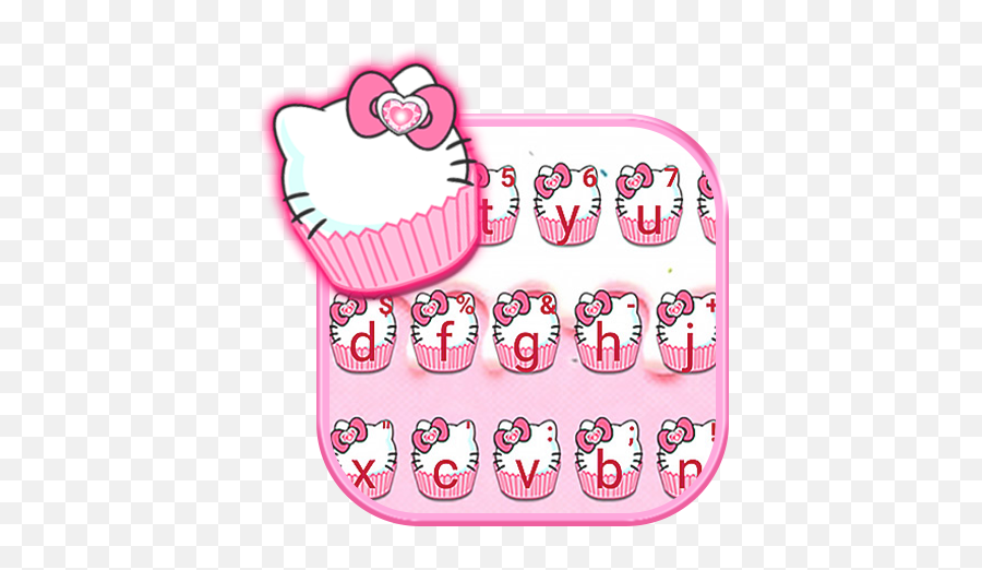 Cat Cupcake Keyboard Theme U2013 Apps On Google Play - Girly Emoji,Htc One A9 Messenger Make Emojis Bigger