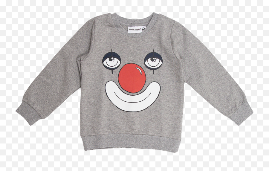 Mini Rodini Sweatshirt Sp - Orange Mayonnaise Long Sleeve Emoji,Clown Face Emoticon -emoji