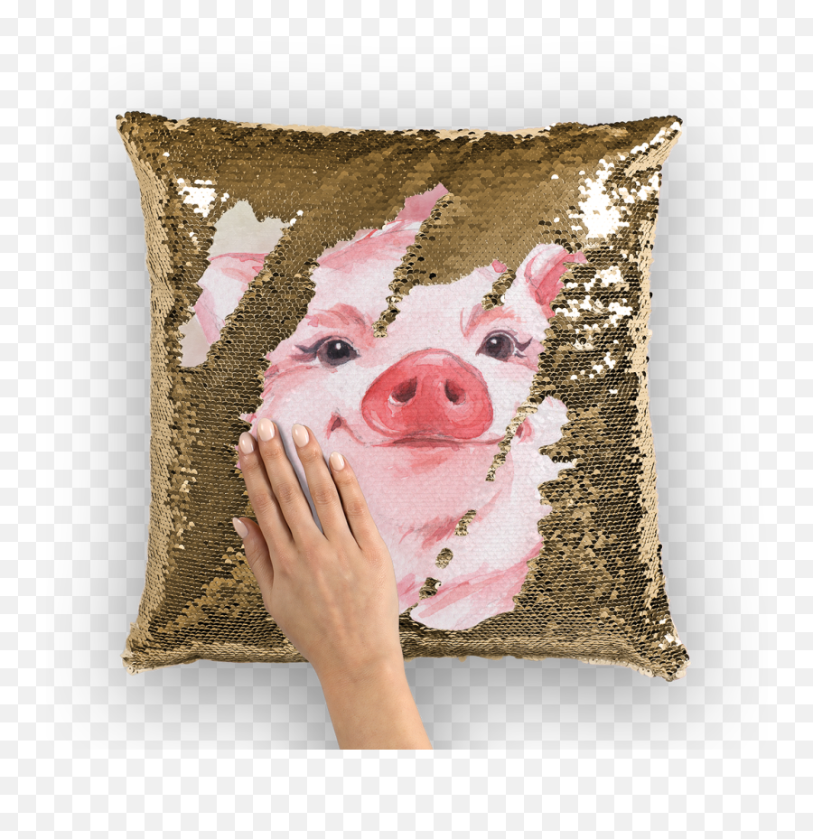 Pig - Customized Throw Pillow Designs In Nigeria Emoji,Pig Emoji Pillow