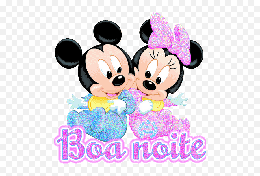 Gifs De Boa Noite - Gif Mickey Et Minnie Emoji,Love Emojis Gifis