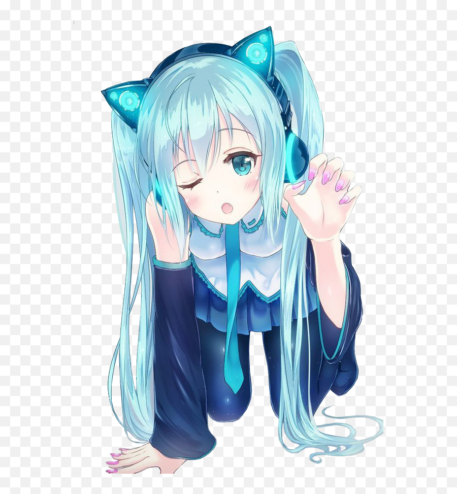 Pin On Vocaloid - Anime Hatsune Miku Kawaii Emoji,Hatsune Miku Emotion