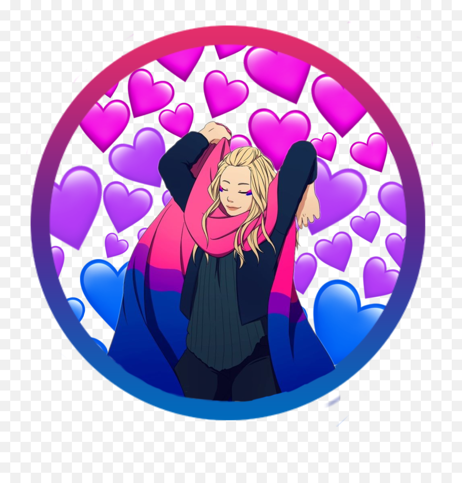 Bisexual Bi Pfp Bipfp Sticker - Happy Emoji,Bisexual Smiling Emojis