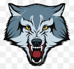 Download Gray Wolf Logo Free Download Png Hq Clipart Png - Loup Tete Emoji,Winter Emoticon Pack Dota