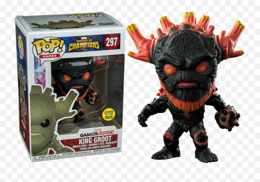 Funko Pop Marvel Contest Of Champions King Groot Glow - Funko Pop King Groot Contest Of Champions Emoji,Groot Emoji Facebook