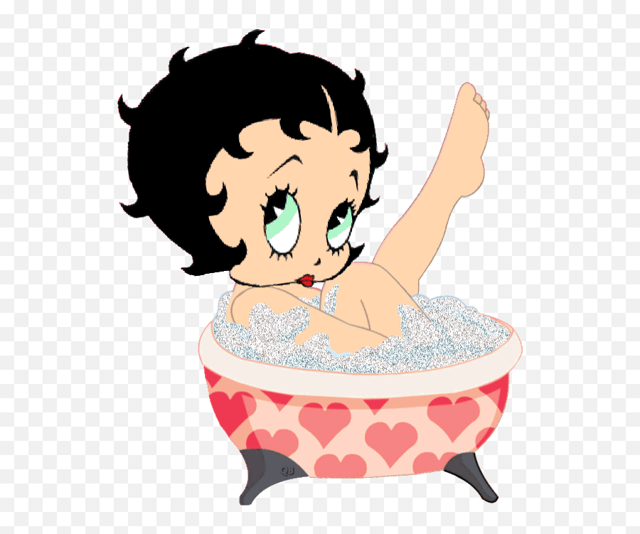 Top Bath Stickers For Android Ios - Animated Betty Boop Gif Emoji,Hot Tub Emoji