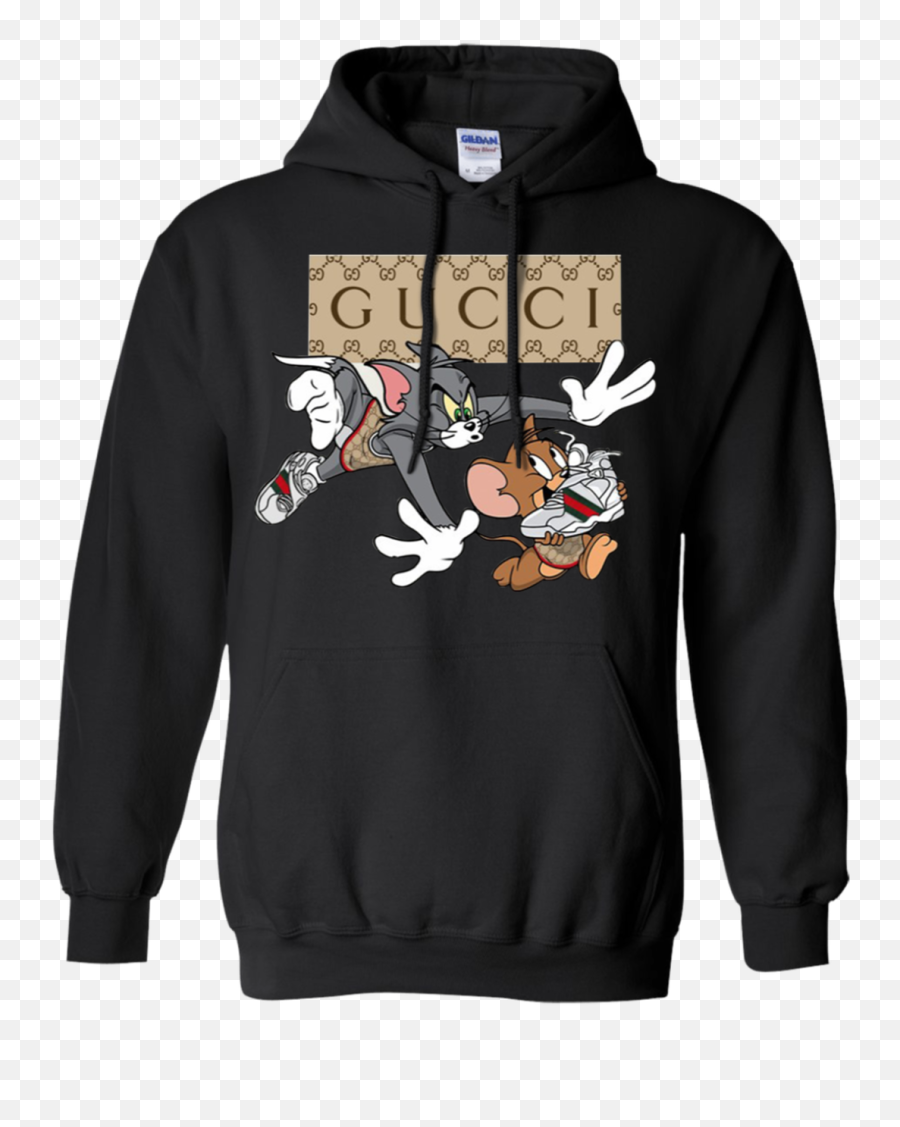 Tom And Jerry Gucci Shirt Hoodie - Hoodie Gucci Tom And Jerry Emoji,Sad Emoticon Sweatshirt
