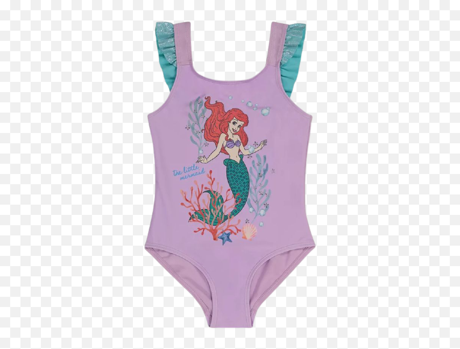 Kids Teens - Disney Princess The Little Mermaid Swimsuit Emoji,Emoji Swimsuit For Kids