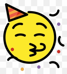 Festa De Celebração Do Rosto - Celebration Emojis Png,Uma Sobrancelha Levantada Emoji