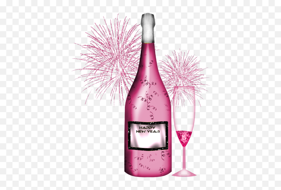Bouteillestubes - Transparent Pink Champagne Png Emoji,Happy New Years Eve To Me Glass Of Wine Emoticon