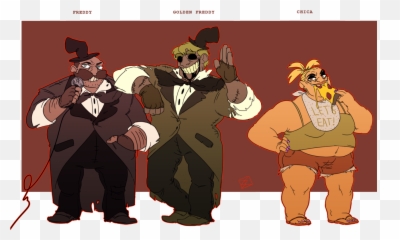Fnaf Au Fanart Lineup Made - Five Nights At Fnaf Fanart Emoji,Golden Freddy Emotions Meme