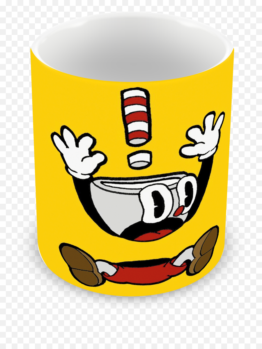 Caneca Cuphead De Plástico Personalizada No Elo7 Emoji,Emoticon De Aniversario