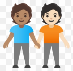People Holding Hands Medium Skin Tone Light Skin Tone Emoji,Emojis Of The Hands