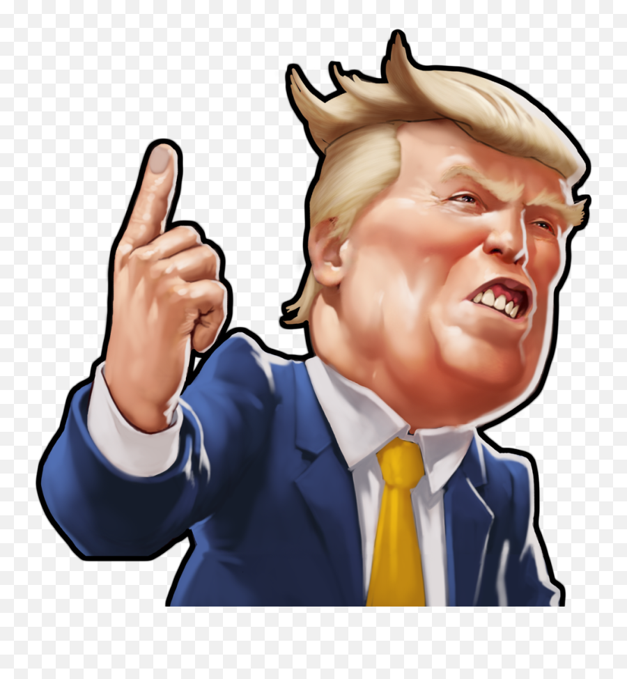 Download Independent United Politician - Caricature Trump Png Emoji,Donald Trump Emoticon