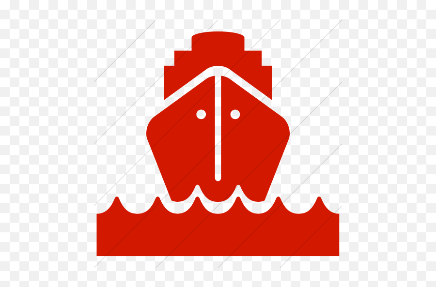 Iconsetc Simple Red Ocha Humanitarians Logistics Ship Icon Emoji,Boat Emoticons Facebook