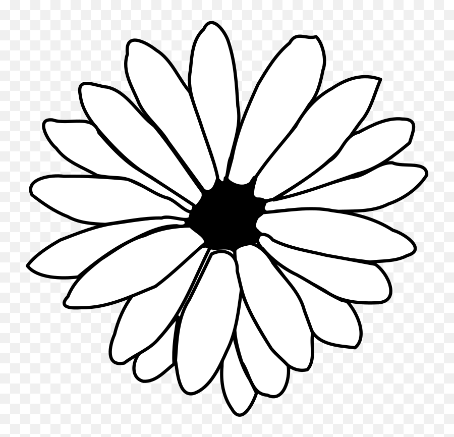 Daisy Outline Png Svg Clip Art For Web - Download Clip Art Emoji,Smh Black Emoji