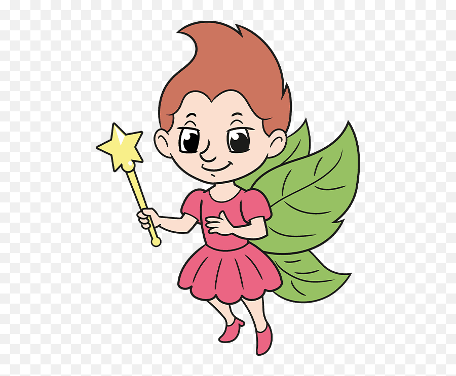 How To Draw An Easy Cartoon Fairy - Really Easy Drawing Tutorial Emoji,Fiary Emoji