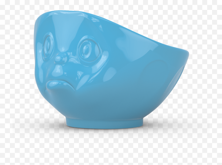 Blue Sulking Face Bowl - Ceramic Transparent Cartoon Jingfm Serveware Emoji,Seahawks Emoticons