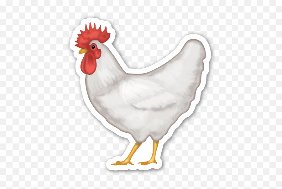 Rooster Emojistickerscom Emoji Stickers Rooster - Gallina Sticker,Bird Emoji