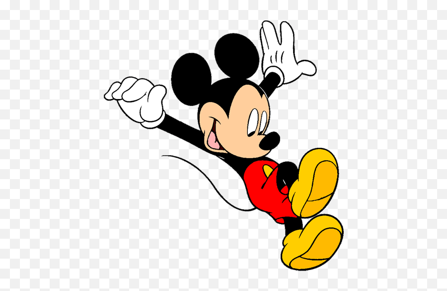 Mickey Mouse Jumping - Mickey Mouse Png Jump Emoji,Disney Emoji Fabric