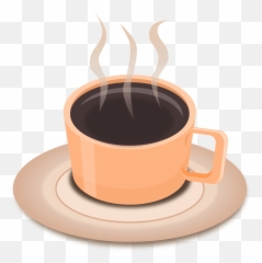 A Hot Cup Of Tea Or Coffee Clipart - Saucer Emoji,Hot Tea Emoji