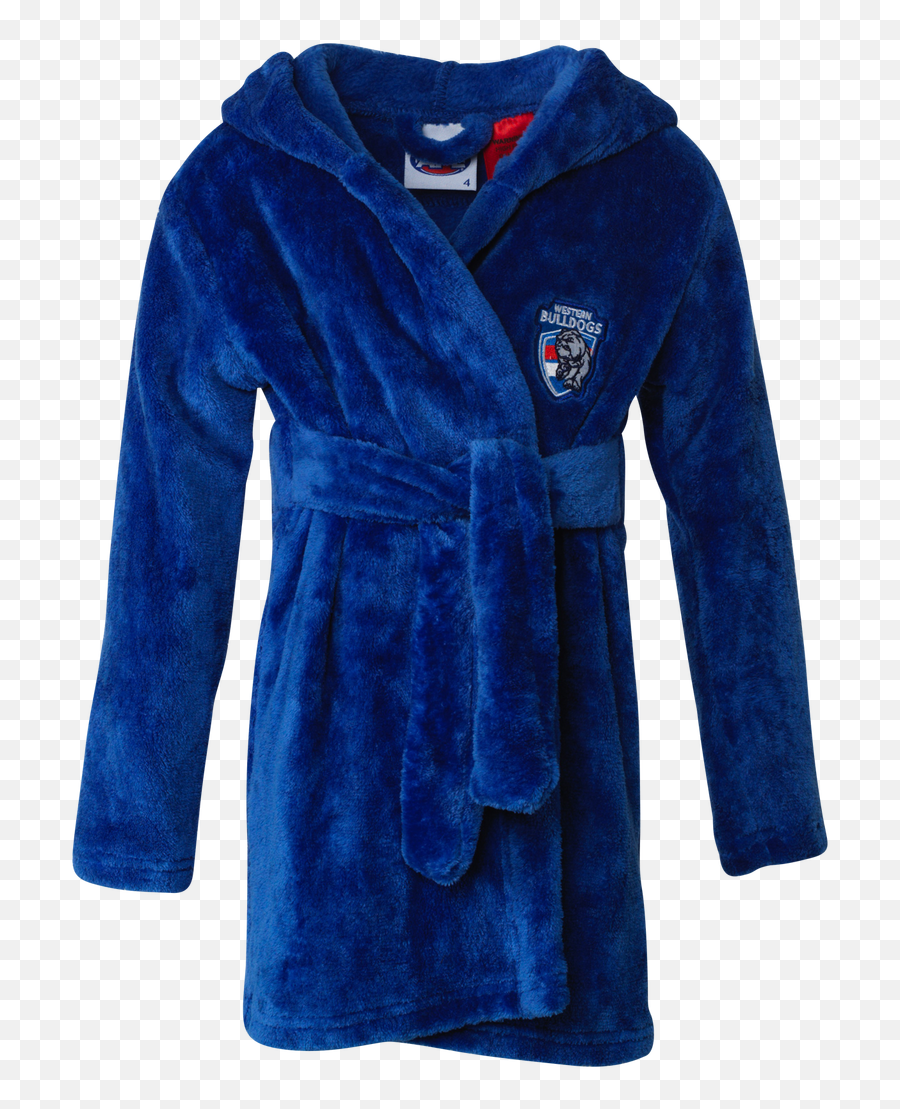 Western Bulldogs Toddler Dressing Gown - Long Sleeve Emoji,Girls Emoji Bathrobe