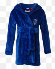 Western Bulldogs Toddler Dressing Gown - Long Sleeve Emoji,Girls Emoji Bathrobe