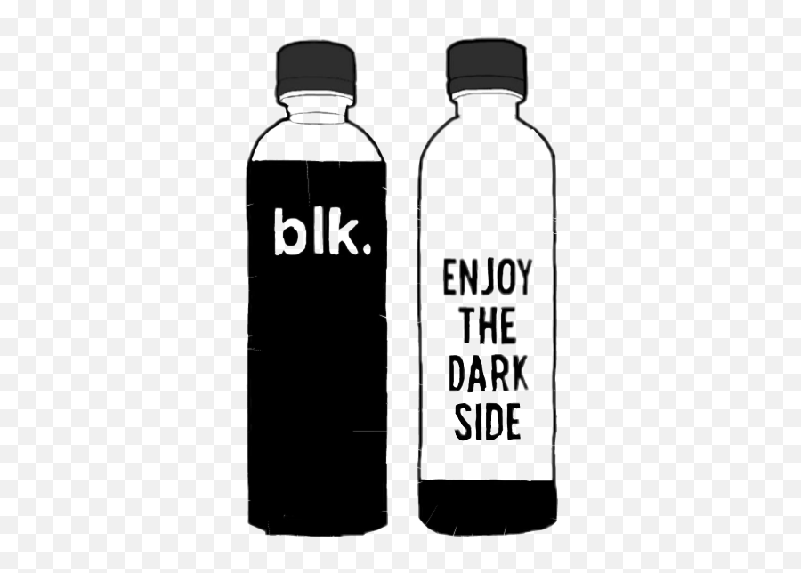 Blk Water Bottle Sticker - Enjoy The Dark Side Emoji,Emoji Water Bottle Labels