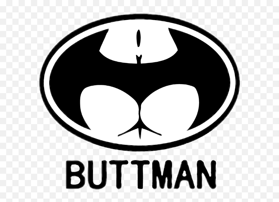 Lol Buttman Batman Bat Black Sticker - Buttman Sticker Emoji,Batman Emoji Text