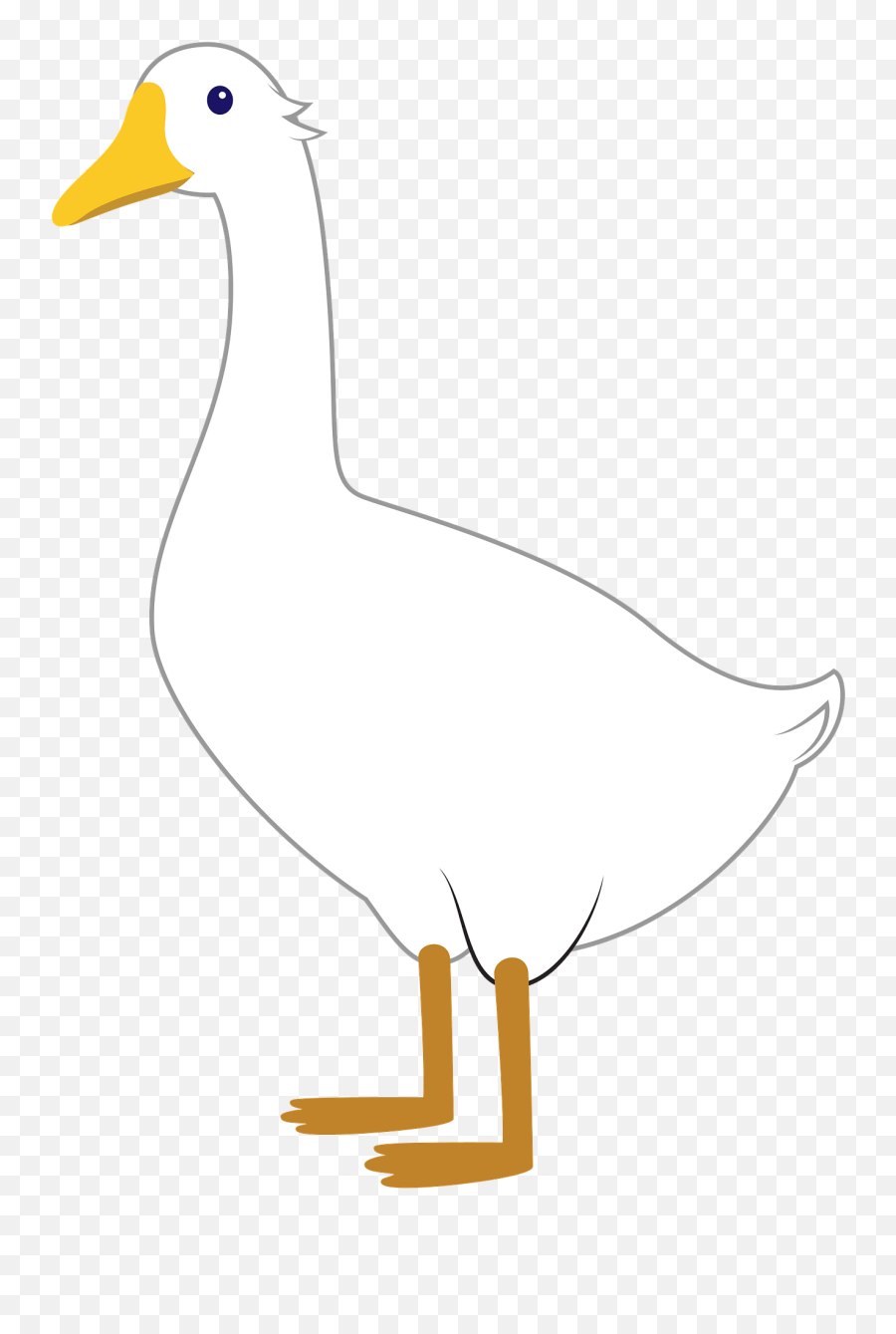 Goose Clipart - Domestic Duck Emoji,Canadian Goose Emoji