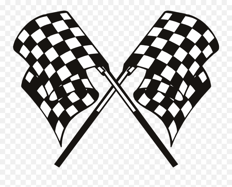 Racing Car Flag Logo Vector - Firelanekiffin Go Kart Racing Clip Art Emoji,Race Flag Emoji