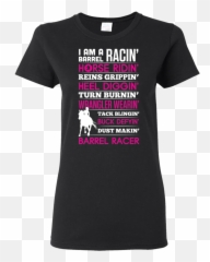 Barrel Racing Cowgirl Tee Shirt - For Adult Emoji,Buck Deer Emoji