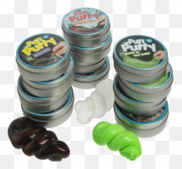 12 - Pack Fun Putty Assorted 18oz Tins Fun Putty 3 Pack Emoji,Emojis Keychains 24 Pack