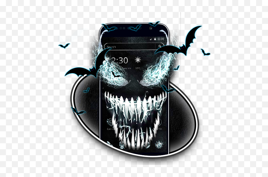 Tema Del Diablo De Miedo Negro - Aplicaciones En Google Play Scary Emoji,Emoji Del.diablo