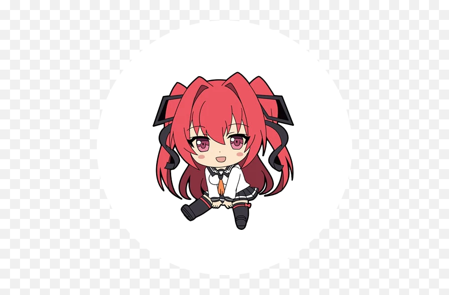 Anime Stickers For Whatsapp - Shinmai Maou No Testament Chibi Emoji,Anime Mistake Emoticon