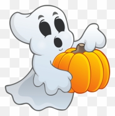 Pumpkin Clipart Ghost Pumpkin Ghost - Transparent Background Halloween Ghost Clipart Emoji,Ghost Emoji Pumpkin Carving
