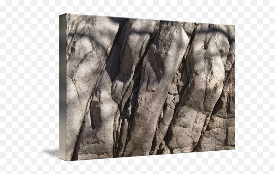 Rock Texture With Shadow By Michael Stephen Wills - Photographic Paper Emoji,Red Emotion Texture