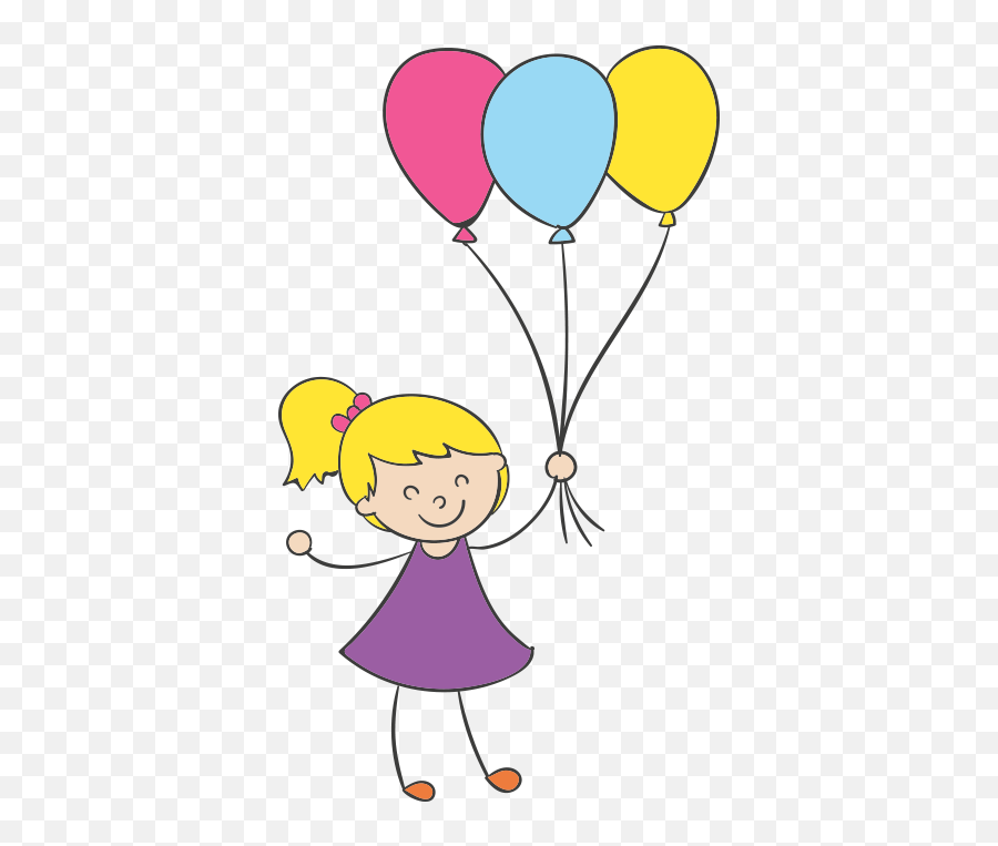 Picture - Baby Holding Balloons Cartoons Emoji,Emotion ,little Boy And Girl