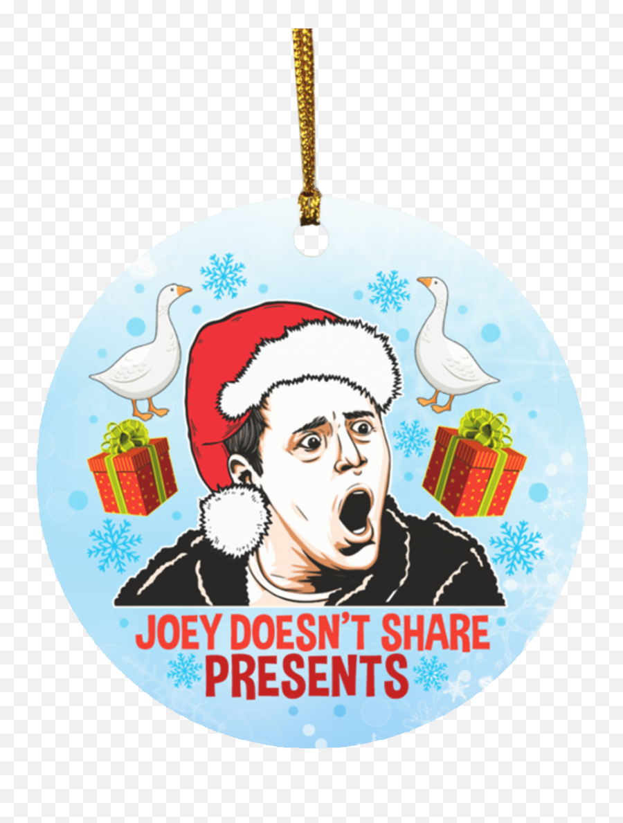 Joey Tribbiani Christmas Ornament - Happy Emoji,Joey Artist Emotions On Sleeve Friends