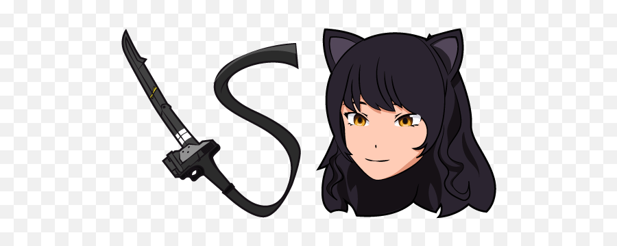 Rwby Blake Belladonna Gambol Shroud - Anime Custom Mouse Cursor Emoji,Why Must You Play This Game Of Emotions Rwby